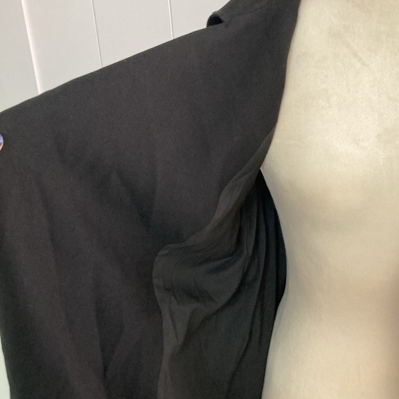 Halogen Sleeveless Black Wrap Dress, Medium - Picture 7 of 9